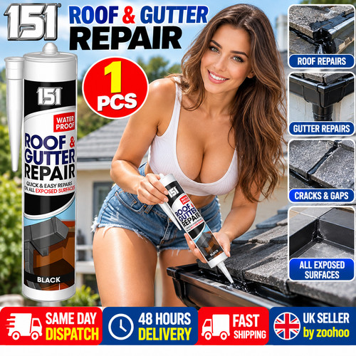 151 black roof gutter repair - 151,