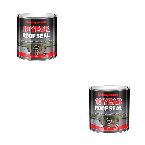 Ronseal roof sealant black - black, 1
